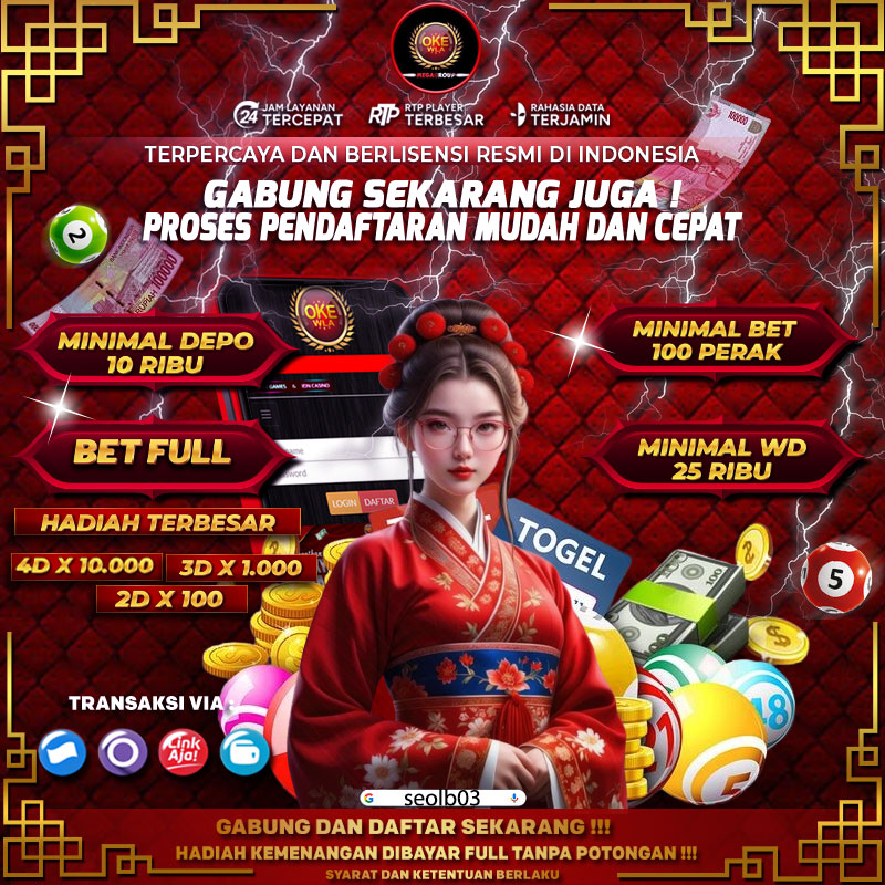 Okewla – Daftar Link Togel Online & Situs Togel Terpercaya Hadiah 4D 10 Juta