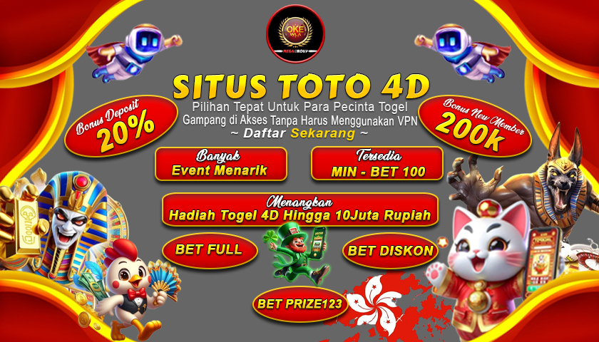 OKEWLA | Situs Toto 4D & Bandar Togel Online Terpercaya Extra Bonus Melimpah